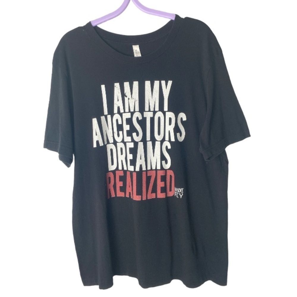 CANVAS black ancestors graphic tee // L